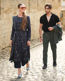 Rang Rasiya Carnation Embroidered Linen Unstitched 3Pc Suit D-13 Americano