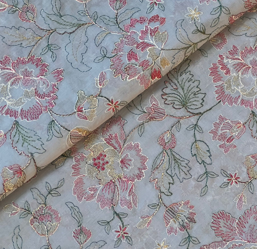 Chikankari Exclusive Embroidered Lawn Unstitched 3Pc CH26-V1-D112