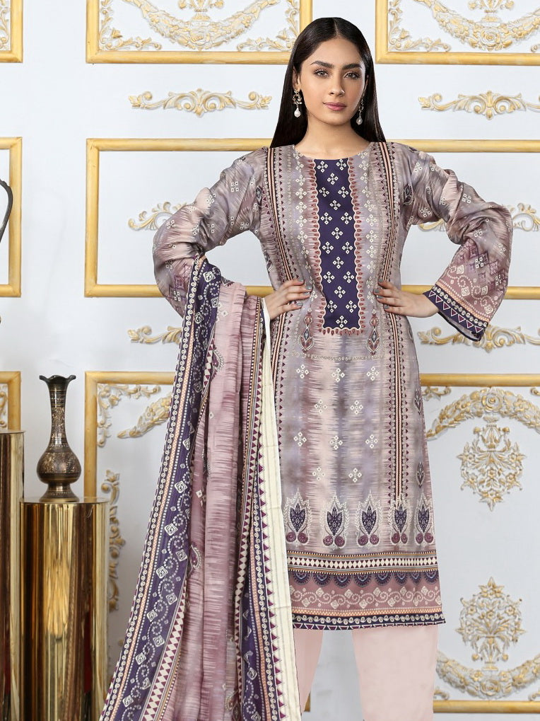 Shaista Digital Printed Viscose Unstitched 3 Piece Suit D-12