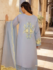 Rang Rasiya Premium Embroidered Lawn Unstitched 3Pc Suit D-04 ELNAZ
