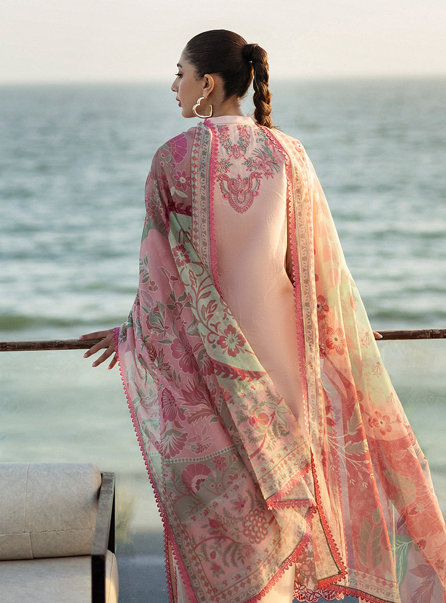 Zainab Chottani Tahra Embroidered Lawn Unstitched 3Pc Suit D-13 KAIRA