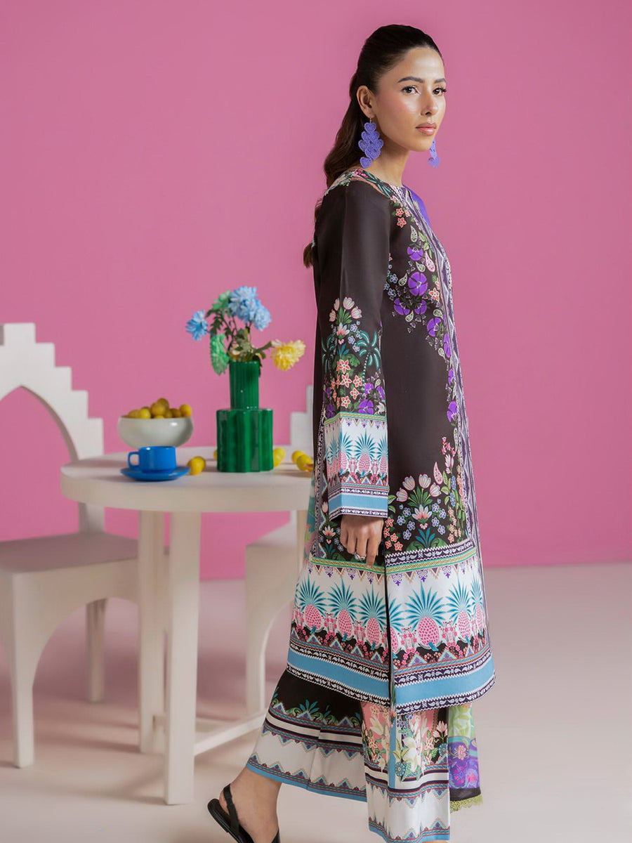 RajBari Amal Summer Prints Exclusive 3Pc Unstitched Lawn Suit D-13