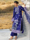 Zainab Chottani Embroidered Lawn Unstitched 3Pc Suit D-13 Viola