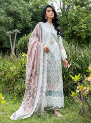 Zainab Chottani Luxe Lawn Unstitched Embroidered 3Pc Suit D-13 Ivie
