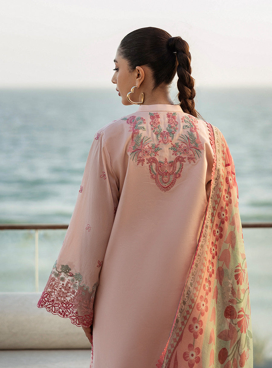 Zainab Chottani Tahra Embroidered Lawn Unstitched 3Pc Suit D-13 KAIRA