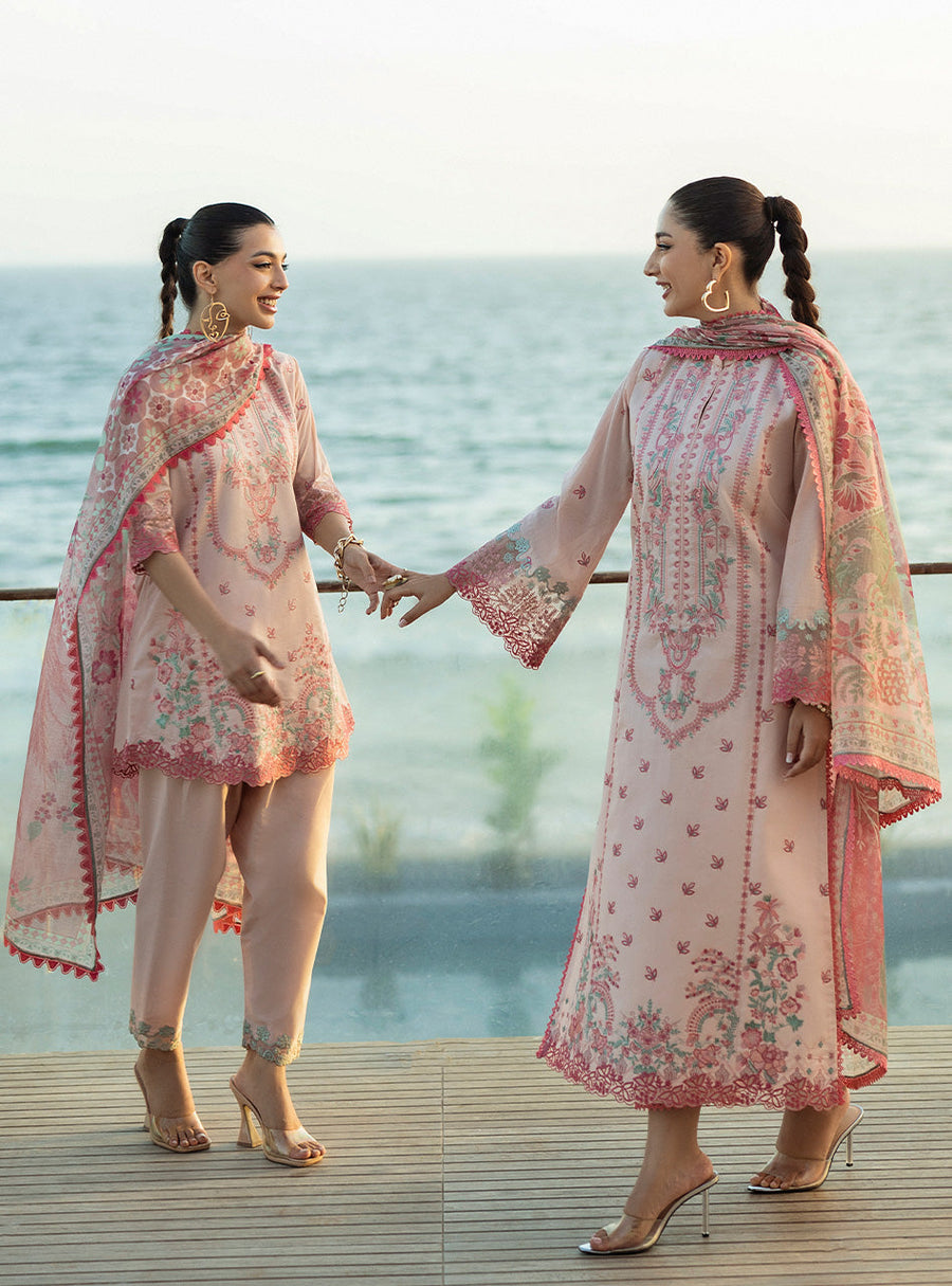 Zainab Chottani Tahra Embroidered Lawn Unstitched 3Pc Suit D-13 KAIRA