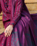 Rang Rasiya Carnation Embroidered Linen Unstitched 3Pc Suit D-12 Frappe