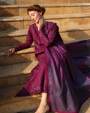 Rang Rasiya Carnation Embroidered Linen Unstitched 3Pc Suit D-12 Frappe