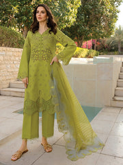 Rang Rasiya Carnation Embroidered Lawn Unstitched 3Pc Suit D-13 Freesia