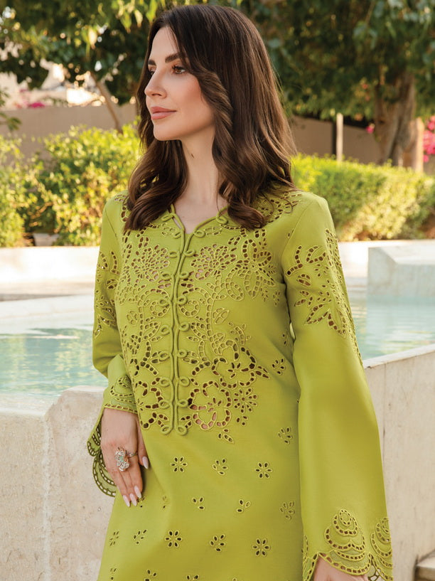 Rang Rasiya Carnation Embroidered Lawn Unstitched 3Pc Suit D-13 Freesia