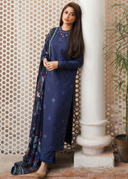Seran Afsanah Embroidered Lawn Unstitched 3Pc Suit D-13 MIHRIMAH