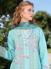 Rang Rasiya Lifestyle Embroidered Lawn Unstitched 3Pc Suit D-13 Aster