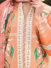 Rang Rasiya Lifestyle Embroidered Lawn Unstitched 3Pc Suit D-14 Mellow