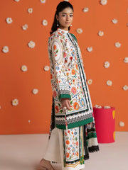 RajBari Amal Summer Prints Exclusive 3Pc Unstitched Lawn Suit D-14