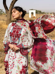 Zainab Chottani Embroidered Lawn Unstitched 3Pc Suit D-14 Rivya
