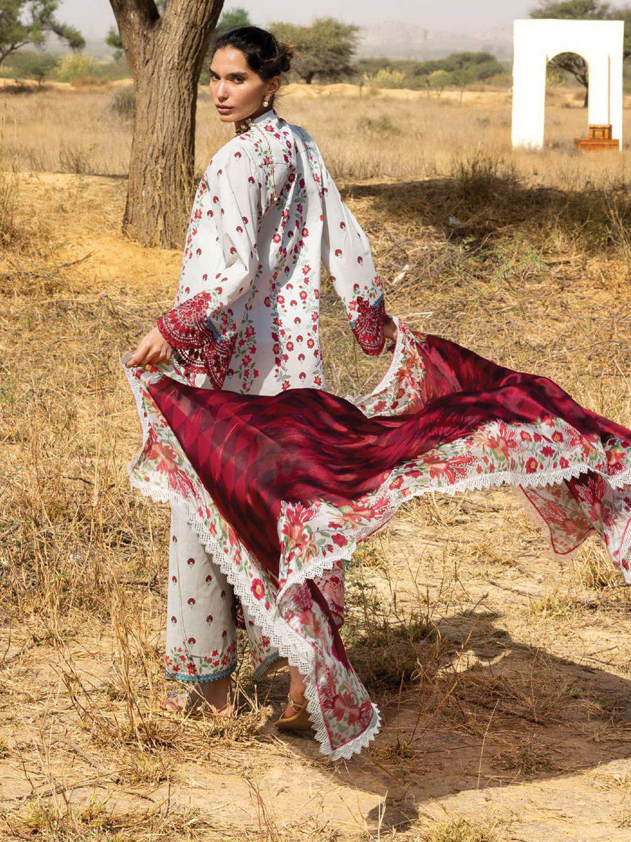 Zainab Chottani Embroidered Lawn Unstitched 3Pc Suit D-14 Rivya