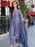 Rang Rasiya Carnation Embroidered Linen Unstitched 3Pc Suit D-14 Lavender