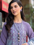 Rang Rasiya Carnation Embroidered Linen Unstitched 3Pc Suit D-14 Lavender