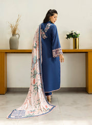 Zainab Chottani Tahra Embroidered Lawn Unstitched 3Pc Suit D-14 ELISA