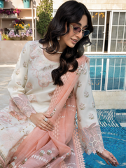 Rang Rasiya Florence Embroidered Lawn Unstitched 3Pc Suit D-14 MIRAAL