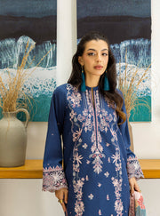Zainab Chottani Tahra Embroidered Lawn Unstitched 3Pc Suit D-14 ELISA