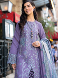 Rang Rasiya Carnation Embroidered Linen Unstitched 3Pc Suit D-14 Lavender