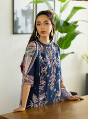 Zainab Chottani Tahra Embroidered Lawn Unstitched 3Pc Suit D-14 ELISA