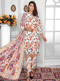 Rashk e Qamar Unstitched Digital Printed Lawn 3Pc Suit REQ-214