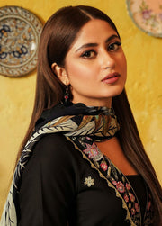 Seran Afsanah Embroidered Lawn Unstitched 3Pc Suit D-14 GULPOSH