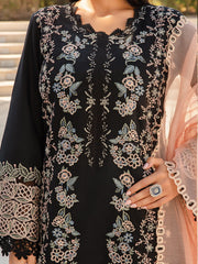 Rang Rasiya Carnation Embroidered Lawn Unstitched 3Pc Suit D-14 Heather