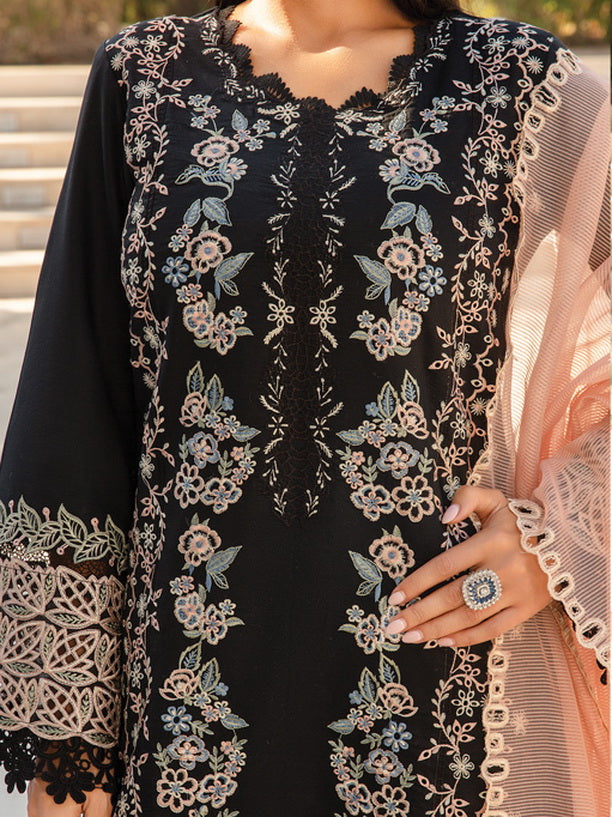 Rang Rasiya Carnation Embroidered Lawn Unstitched 3Pc Suit D-14 Heather
