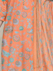 Rashk e Qamar Unstitched Digital Printed Lawn 3Pc Suit REQ-215