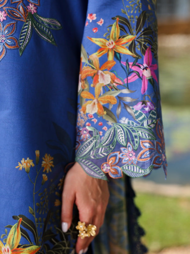 Rang Rasiya Lifestyle Embroidered Lawn Unstitched 3Pc Suit D-15 Symphonia