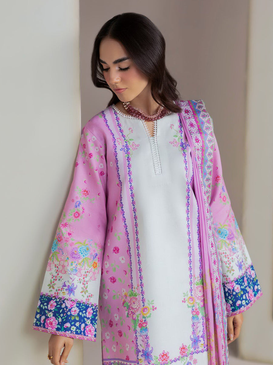 RajBari Amal Summer Prints Exclusive 3Pc Unstitched Lawn Suit D-15