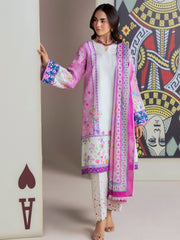 RajBari Amal Summer Prints Exclusive 3Pc Unstitched Lawn Suit D-15