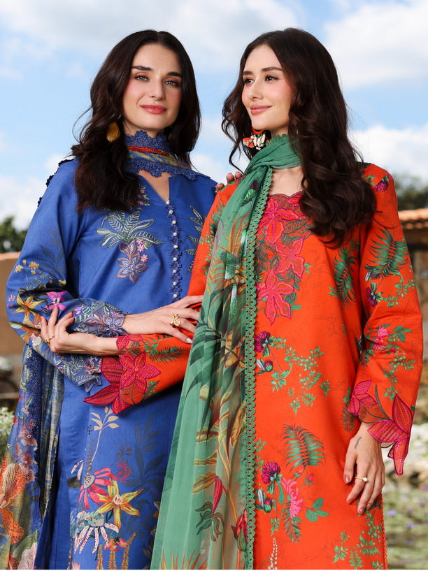 Rang Rasiya Lifestyle Embroidered Lawn Unstitched 3Pc Suit D-15 Symphonia