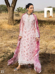 Zainab Chottani Embroidered Lawn Unstitched 3Pc Suit D-15 Zimal