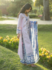 Zainab Chottani Luxe Lawn Unstitched Embroidered 3Pc Suit D-15 Bria