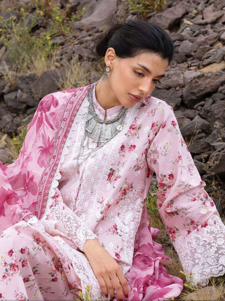 Zainab Chottani Embroidered Lawn Unstitched 3Pc Suit D-15 Zimal
