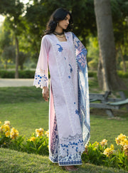 Zainab Chottani Luxe Lawn Unstitched Embroidered 3Pc Suit D-15 Bria