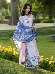 Zainab Chottani Luxe Lawn Unstitched Embroidered 3Pc Suit D-15 Bria