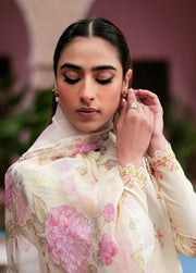 Seran Afsanah Embroidered Lawn Unstitched 3Pc Suit D-15 FARINA