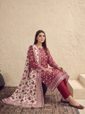 Zeenia Serene Printed Linen Unstitched 3Pc Suit D-15