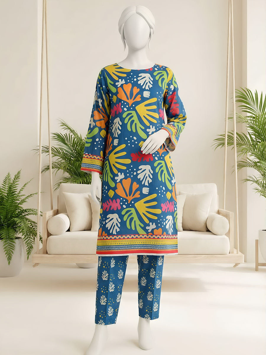 Ittehad Daily Afairs Printed Lawn Unstitched 2Pc Suit D-14