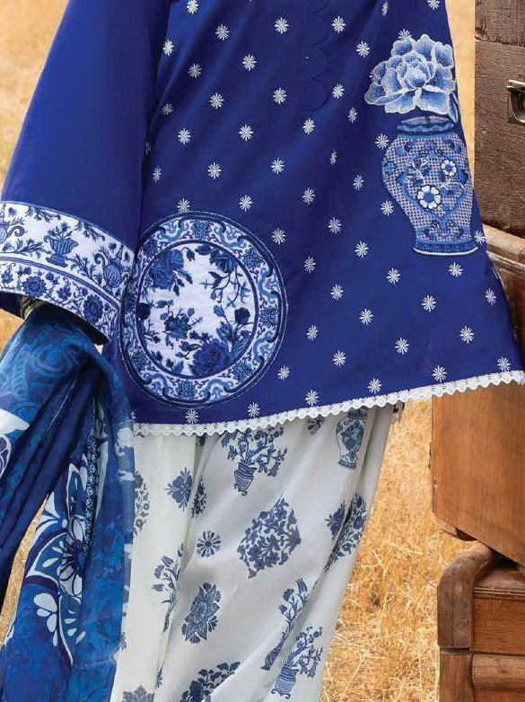 Zainab Chottani Embroidered Lawn Unstitched 3Pc Suit D-16 Veyra