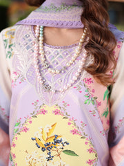 Rang Rasiya Lifestyle Embroidered Lawn Unstitched 3Pc Suit D-16 Acacia