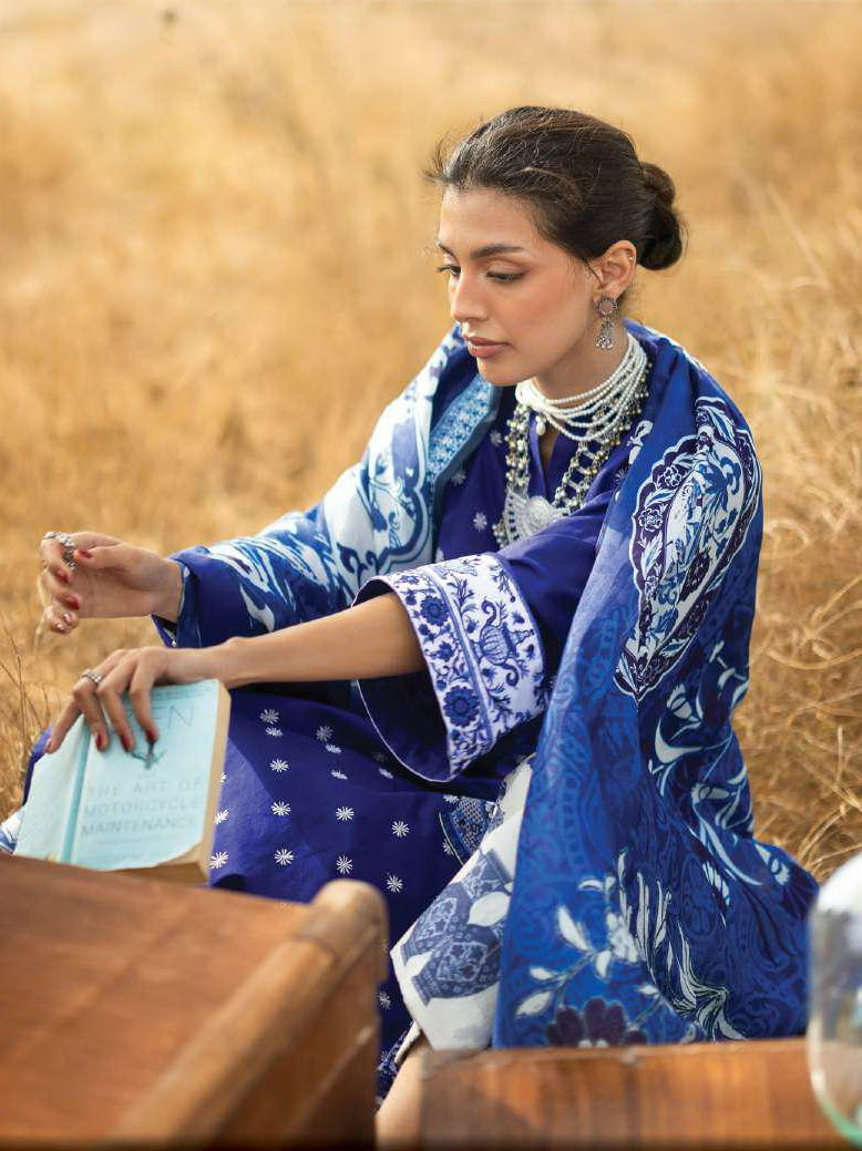 Zainab Chottani Embroidered Lawn Unstitched 3Pc Suit D-16 Veyra