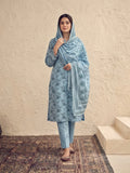 Zeenia Serene Printed Linen Unstitched 3Pc Suit D-16