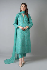 Chikankari Exclusive Embroidered Karandi Unstitched 3PC CH25-V1-D16