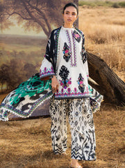 Zainab Chottani Embroidered Lawn Unstitched 3Pc Suit D-17 Nivara